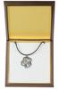 Great Dane II - Dog necklace in gift box, silver-plated locket for dog fan, striking pendant by Art-Dog brand