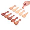 10Pcs Wooden Scoop Sugar Salt Powder Condiment Mini Spoon with Short Handle for Kitchen Use