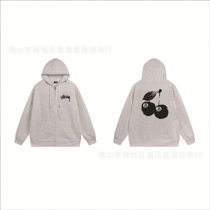 Mens Oversized Zip-Up Hooded Sweatshirt Casual Streetwear Cotton Pullover Fall