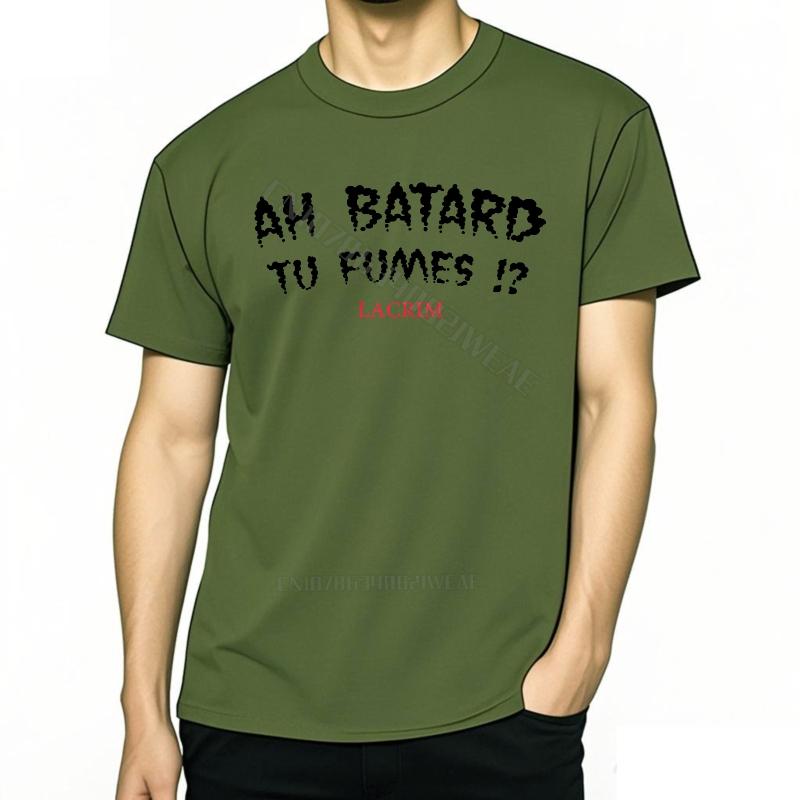 Top tees Casual Summer Tshirt Streetwear Streetwear Tshirts Ah Bastard Youre Smoking Tear Gas Retro Streetwear Solid Color