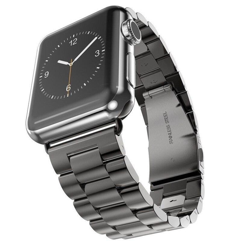 Ремешок из нержавеющей стали для Apple Watch, ремешок 45 мм, 44 мм, 42 мм, 38 мм, 40 мм, 41 мм, регулируемый металлический браслет для IWatch 1, 2, 3, 4, 5, 6, 7 Se
