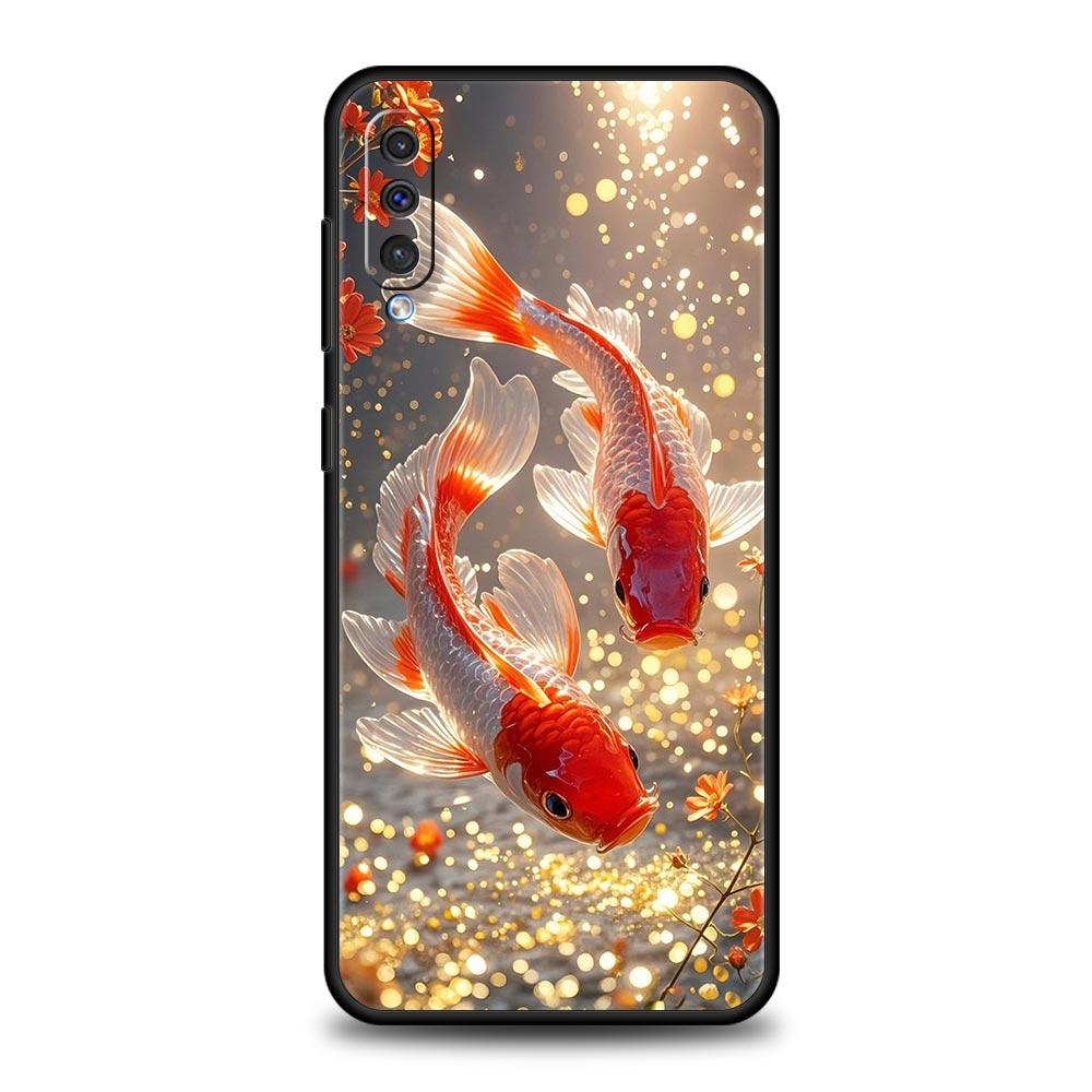 Goldfish Swimming Phone Case for Samsung Galaxy A56 A36 A26 A16 A34 A24 A42 A22 A20 A12 A40 A30 A10 5G Soft TPU Cover Shell Bags
