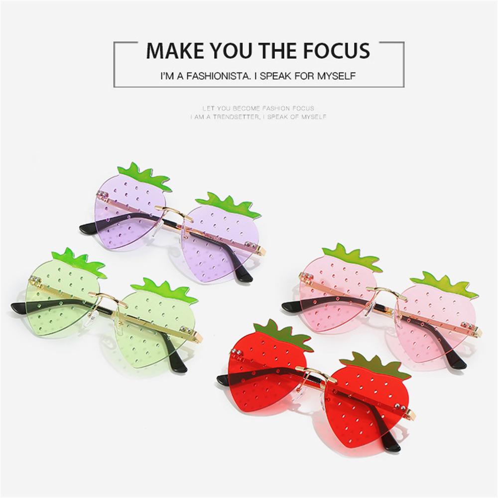 Street Snap Festival Rave Eyewear Christmas Decorations Strawberry Sunglasses Sun Glasses