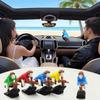 Witch and Wizard Broomstick Dashboard Drift Inertia Ornament Decoration for Car Interior, Creative Colorful Dashboard Accessory