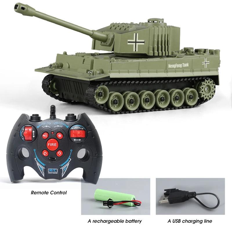 Нетоксичный радиоуправляемый военный танк M1 Leopard 2, боевой танк, модель танка, игрушка на радиоуправлении, электрические игрушки для детей, 2.4G, дети