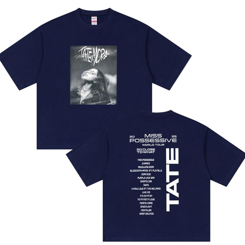 Tate McRae So Close To What New Album Graphic Tshirts Unisex Women Vintage Hip Hop Pop Music Short Sleeve Tshirt Streetwear