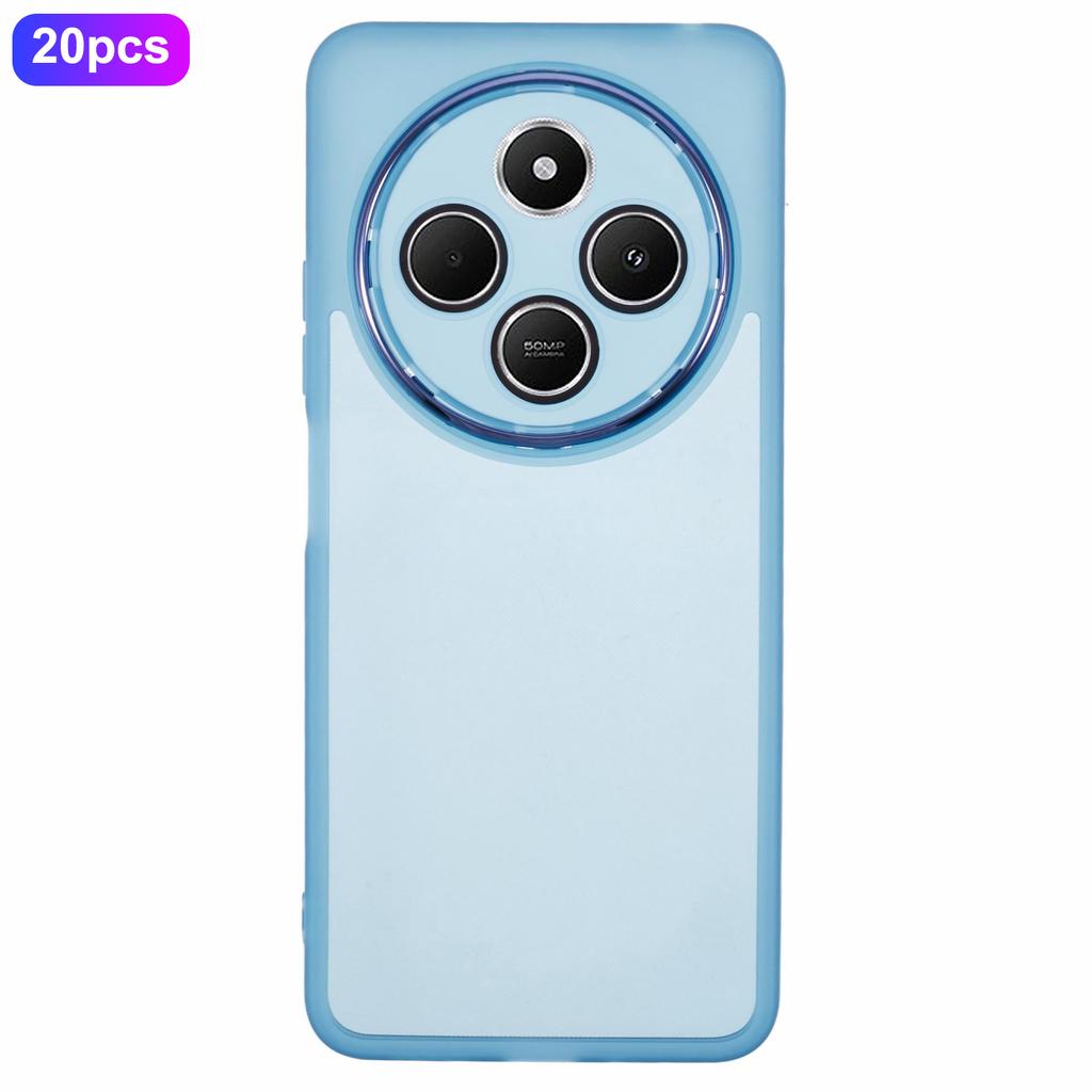 Bulk Purchasing 20Pcs TPU Case for Xiaomi Redmi 14C 4G/14R 5G/Poco C75 4G Electroplated Camera Frame Phone Cover Precise Cutouts