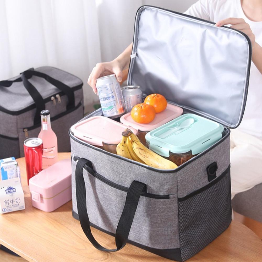 Сумка для пикника на 4-6 часов, сохраняющая тепло, переносная, термоизолированная, сумка для ланча, сумка для еды, кондитерские изделия