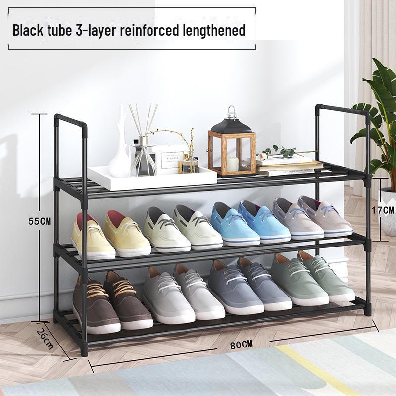 Металлическая полка для обуви: Пылезащищенный, многослойный, смелый стиль для хранения в прихожей