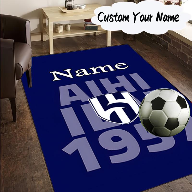 Custom Name Al FC Crest Carpet, Chair Rug,Area Rug for Office Bedroom living rooms bedroom, Doormat decor Christmas fan gifts