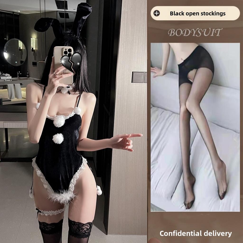Sexy Christmas Lingerie Seduction Robe Uniform Suit Pajamas Sex Passion Winter Bunny