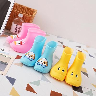 Детские нескользящие водонепроницаемые резиновые сапоги