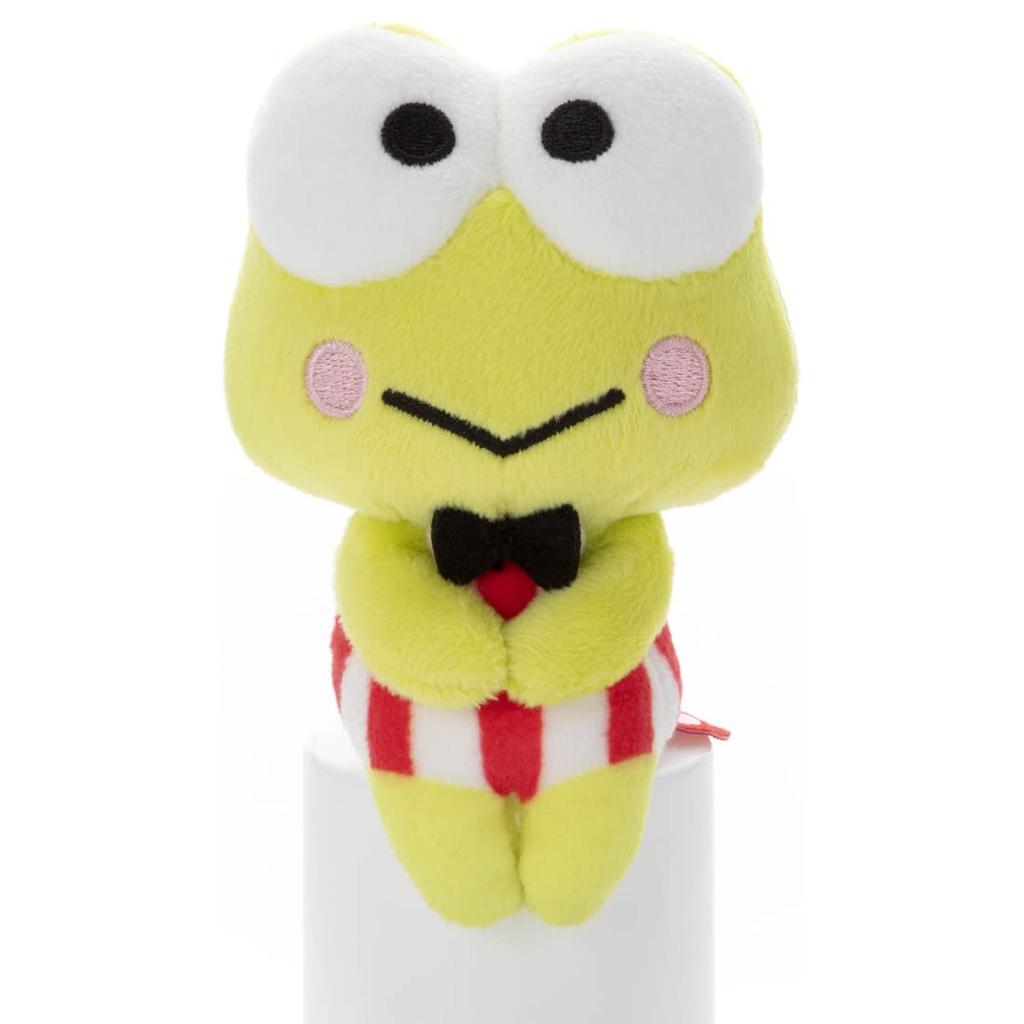 TAKARATOMY A.R.T.S Sanrio Characters Chokkori-san Kerokerokeroppi Plush Toy, Approximately 11cm Tall