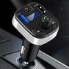 Car Bluetooth 5.0 FM Transmitter Dual USB PD Type C Fast Charge Car Charger Bluetooth Microphone Handsfree Car FM Modulator