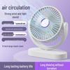 Dual-Head USB Rechargeable Night Light Fan for Air Circulation – Ideal for Outdoor, Dorm, or Office with Long Battery Life