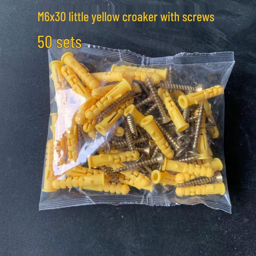 Пластиковые распорные дюбели M6 и настенные пробки для саморезов (6 мм и 8 мм)