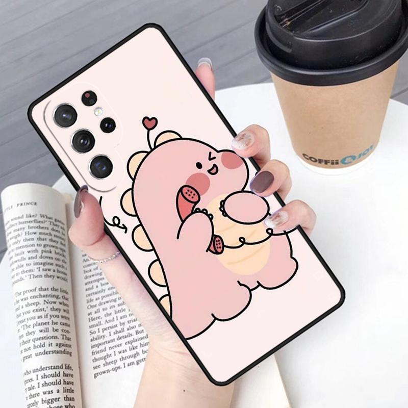 Чехол для телефона с рисунком животного и динозавра, пара, для Samsung Galaxy S24 S25 Ultra S21 S22 Ultra S10E Note 10 Plus 20 FE S23