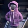 Fashion Hoodie Car Cute Cartoon Gear Shift Knob Cover Gearshift Handle Gear Lever Decorative Hoodie Cover Auto Interior Accessor