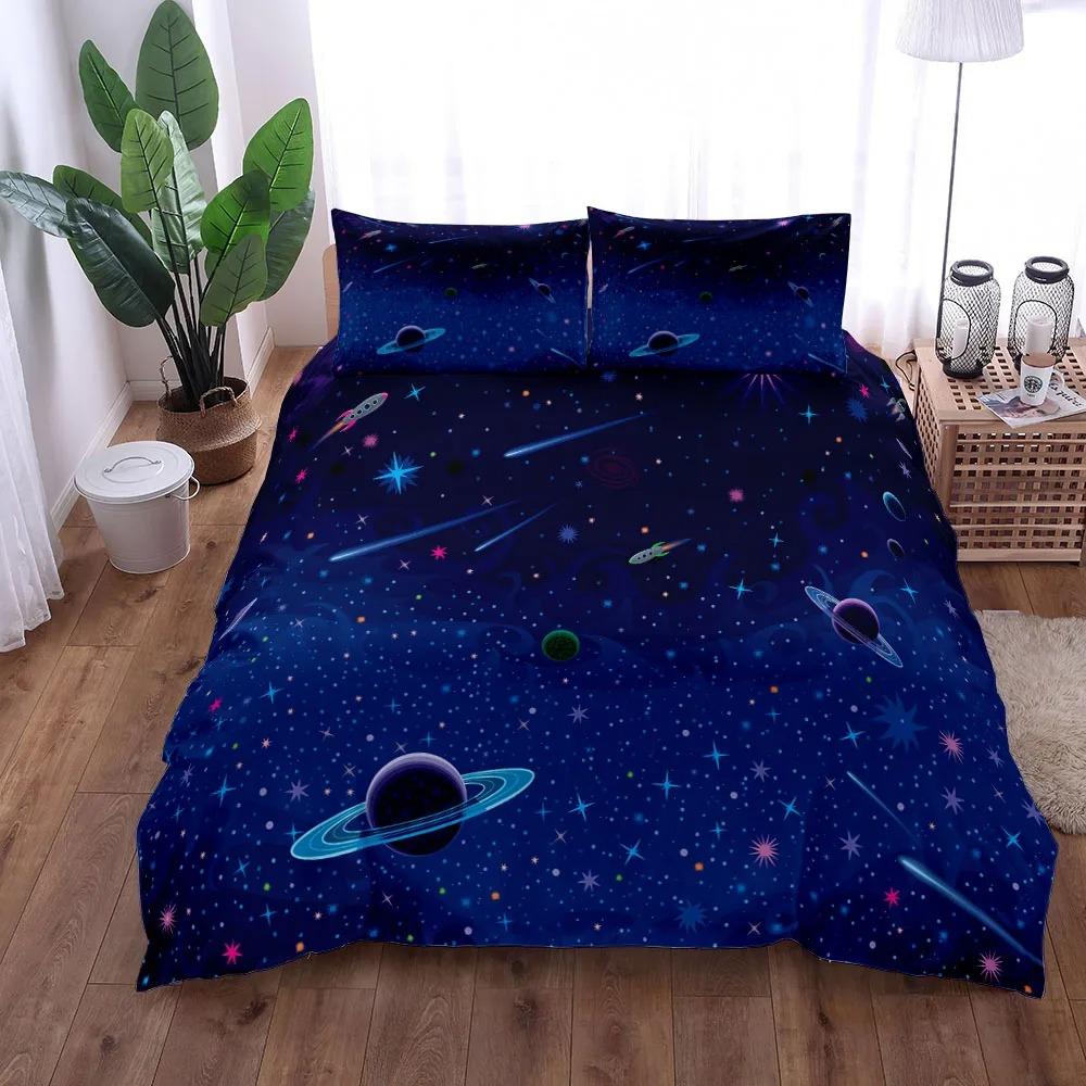 Astronomy Day Duvet Cover Collection King Queen Double Full Twin Single Size With Bed Linen Collection