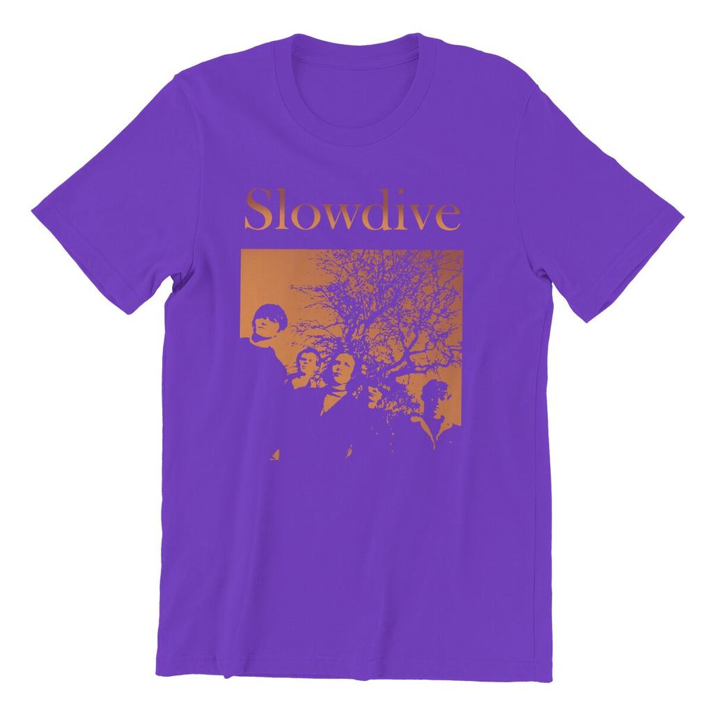Мужская футболка Slowdive Tour 90-х Хлопковые топы Повседневная футболка с коротким рукавом и круглым вырезом Классические футболки