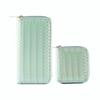 Long and Short Zipper Wallet Combination Laser Woven Clutch Bag Spring and Summer Solid Color Gradual Change Clip