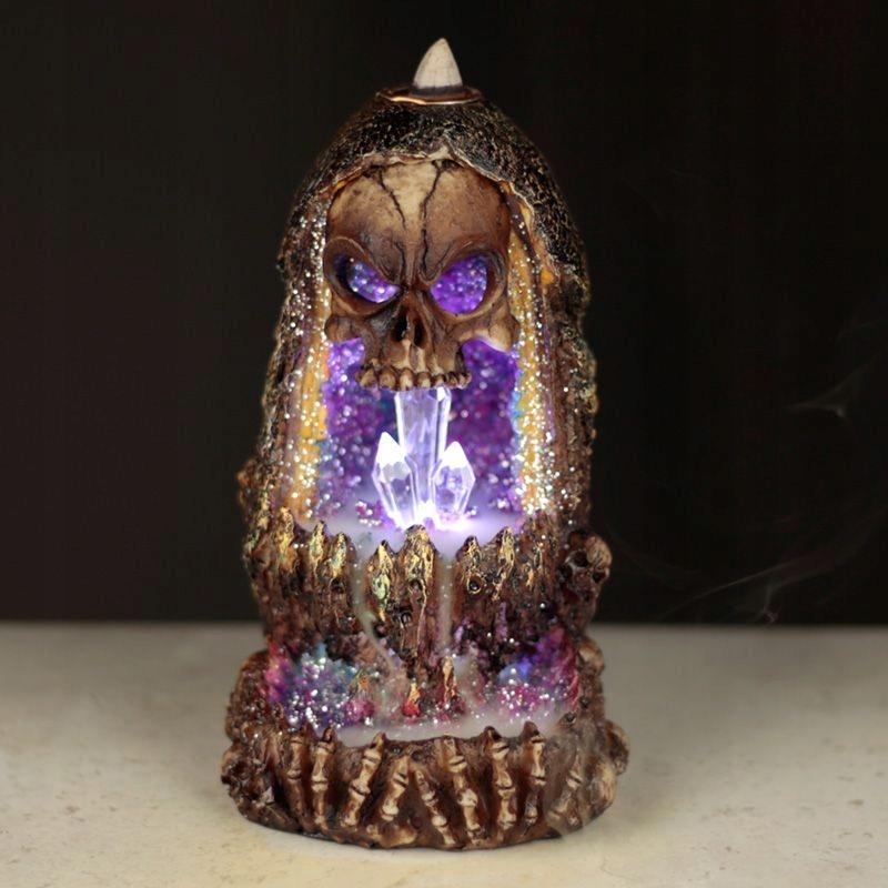 Backflow Led Aroma Burner - Skull Cave B08