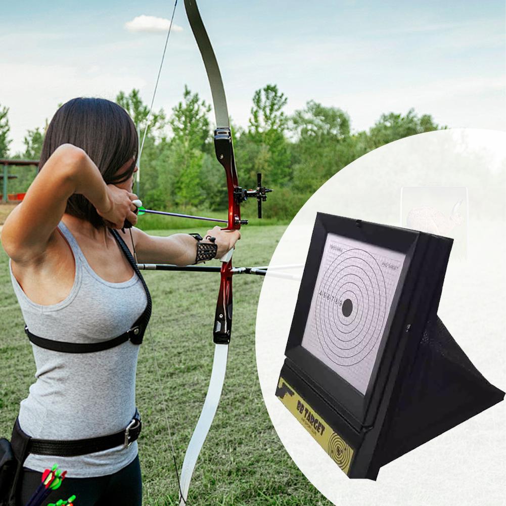 Shooting Targets Includes 10pcs Replaceable Paper Portable Gun Targets Gun Trap Target for Airsoft Pellet Gun Rifle BB Gun