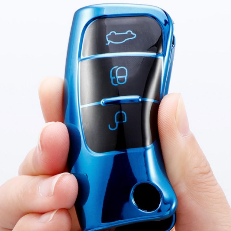 New TPU Folding Key Cover Bag Shell Case Keychain Protector For Ford Focus 2 MK2 Fiesta Mondeo Galaxy Falcon Territory Ecosport