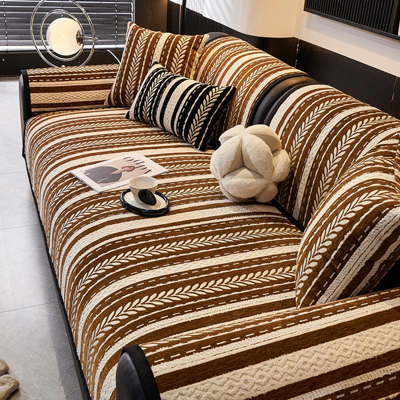 Chenille Sofa Cushion New Four-Season Universal Sofa Cover Cover Cloth Straight Row Sofa Seat Cushion