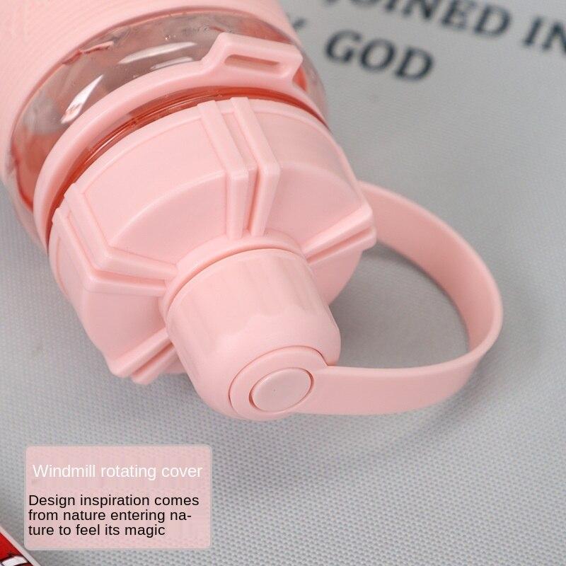 600/1000/1500 мл/2000 Чашка большой емкости для уличного пространства с соломой Студенческая пластиковая чашка для воды Портативная чашка для занятий спортом на открытом воздухе Бутылка с водой