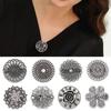 1PC Anti-Slip Sweater Pins Dresses Buckle Flower Patterns Brooches Collar Clip Shawl Cardigan