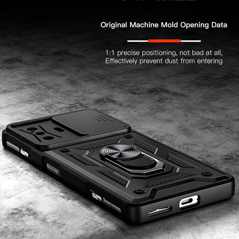 KEYSION Противоударный чехол для Xiaomi POCO F4 GT F3 5G F3 GT, защитный чехол для камеры с push-pull, чехол для телефона Redmi K50 Gaming K40 Pro
