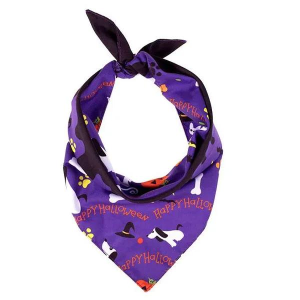 New pet drool scarf Halloween festive atmosphere decoration cat dog triangle scarf pet fun supplies dog collar cat accessories