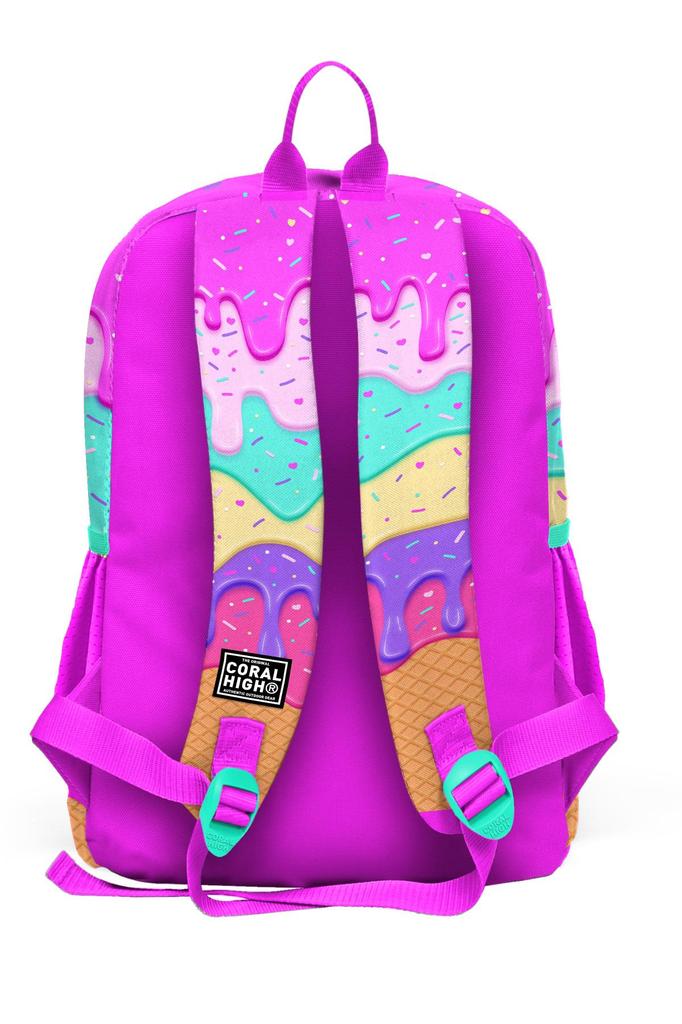 Школьный рюкзак Coral High Kids Розовый с красочным рисунком мороженого 23731