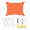 Комплект водонепроницаемого солнцезащитного паруса 2x2 м для трансграничной торговли - Квадратный навес-тент с защитой от УФ-лучей