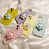 3D Bow Flower Holder Phone Case For iPhone 15 Pro Max 14 Plus 13 12 11 XS XR Soft Jelly Stand Cover