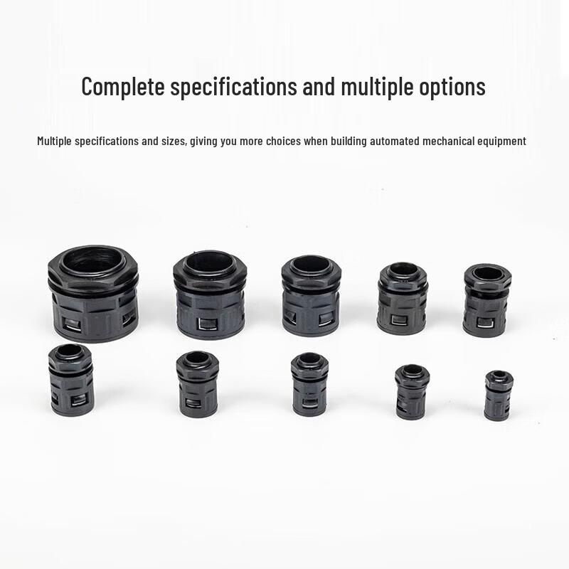 KUICC PA Nylon Corrugated Conduit Metric External Thread Connector