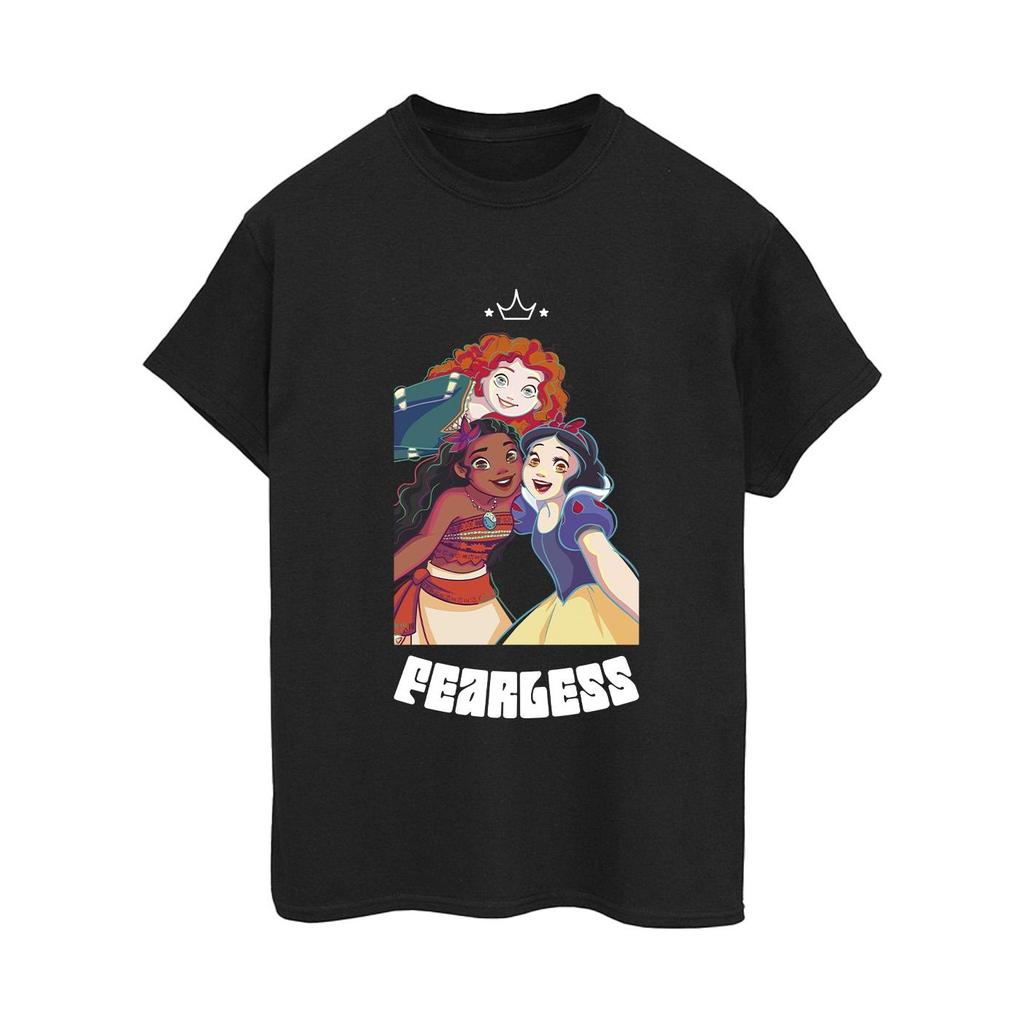 Disney Womens/Ladies Princess Fearless Cotton Boyfriend T-Shirt