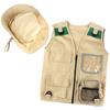 Children's Play-house Toy Outdoor Adventure Cosplay Role Play Explorer Vest Suit