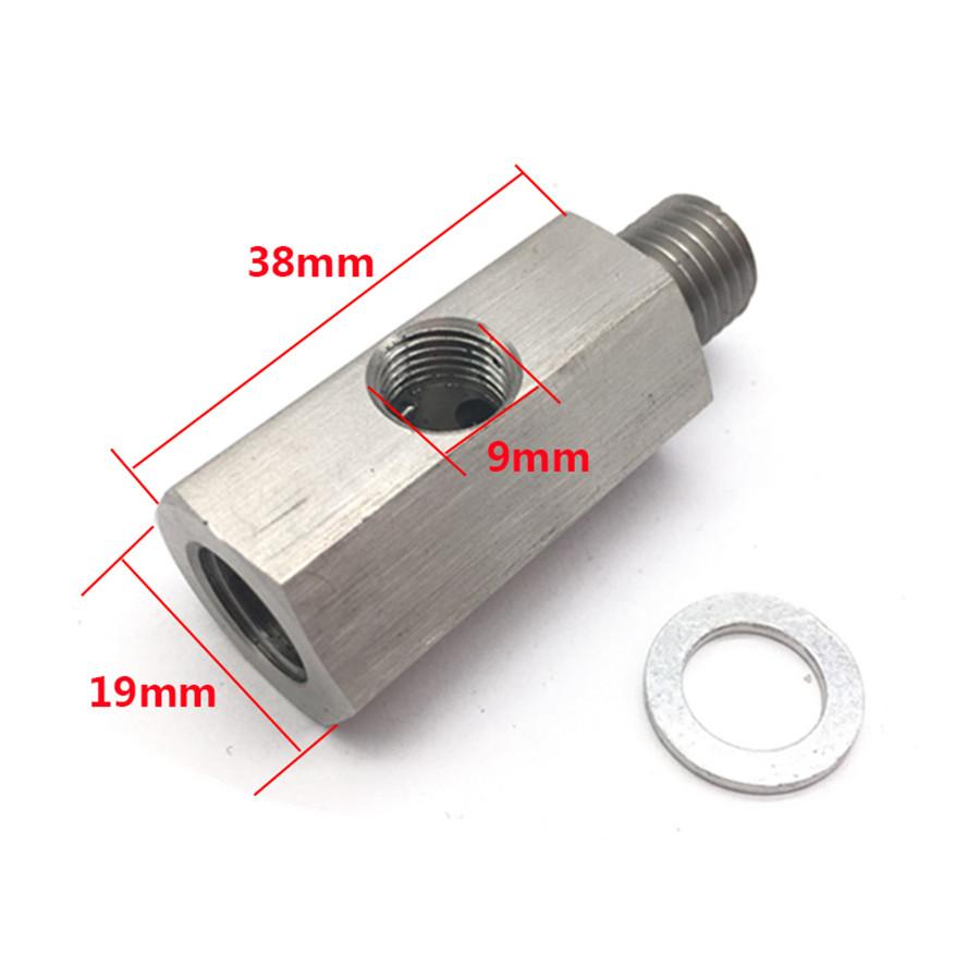 Тройник датчика давления масла 1/8" NPT - адаптер M12X1.5, линия подачи масла для турбины, манометр