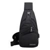 Fashion Sling Bag Men's USB Rechargeable Chest Bag Small Backpack Daypack