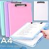 С папкой-клипом A4 Коробка для хранения документов Многофункциональная Боковая загрузка Зажимы Папка Офис