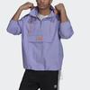 Adidas Оригинальная повседневная спортивная куртка с капюшоном и молнией в четверть трилистника, мужские топы, светло-фиолетовые HB1822