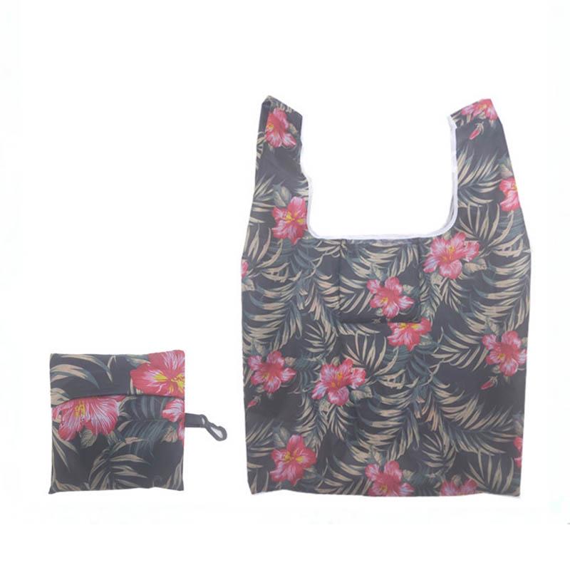 Новая многоразовая складная женская модная портативная сумка-тоут с цветочным принтом, сумки для покупок, сумка для хранения продуктов большой емкости Flamingo