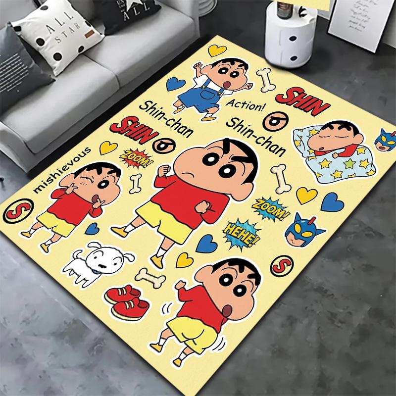 Crayon Shinchan Carpet Rug For Living Room Bedroom Home Sofa Decoration Kids Play Nonslip Floor Mat