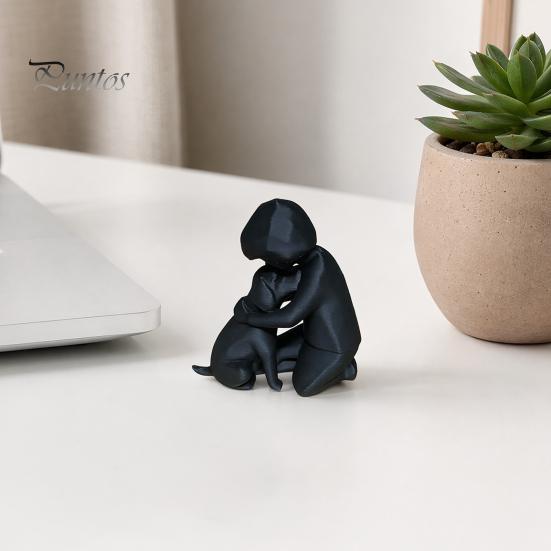 Современное Минималистичное Украшение Мини-Размера, 3D-Печатная Цельная Фигурка, Имитация Камня Маленькая Декоративная Скульптура Текстура Стабильная