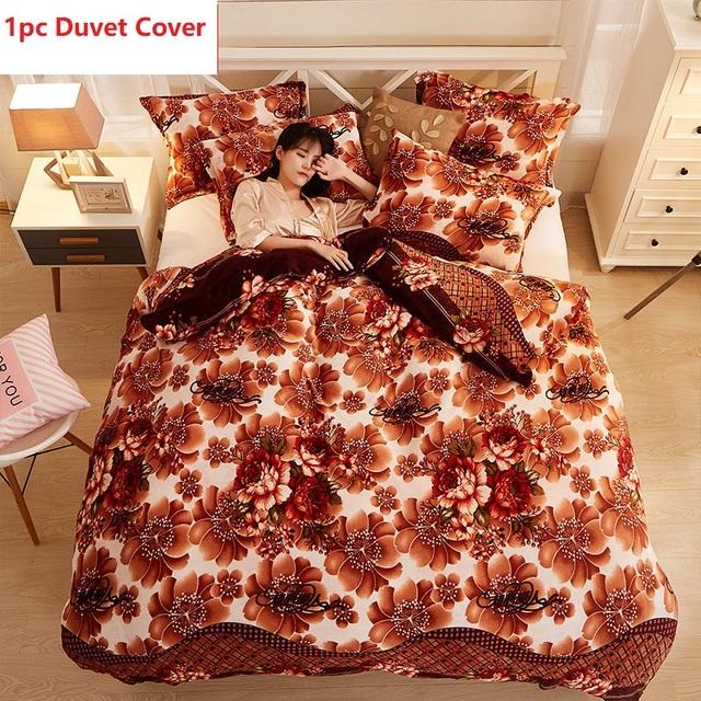 Зимний утолщенный теплый короткий плюшевый пододеяльник King Double Queen Size двухсторонний коралловый флис пододеяльник не включает наволочку