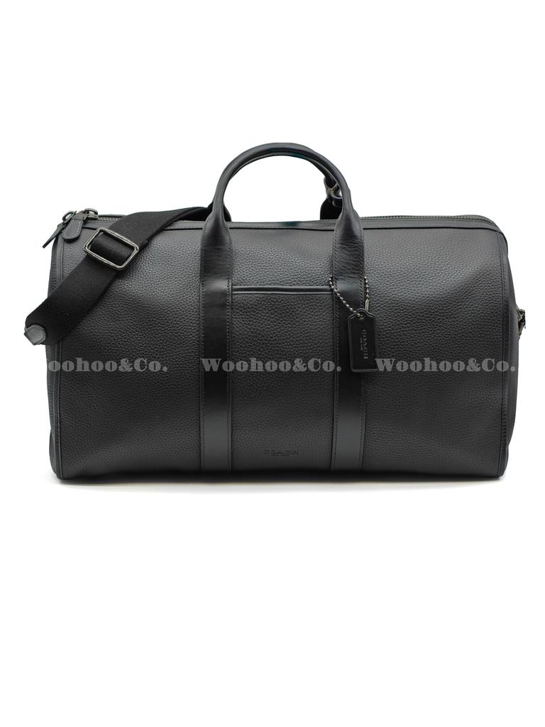 Coach Gotham 45 Застежка-молния Регулируемый плечевой ремень Сумка-тоут из фактурной кожи Плечевая дорожная сумка Мужские сумки CV957-BLKA