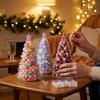 Sparkling Christmas Tree Craft Kit Colorful Tabletop Beaded Christmas Tree  Beginner-Friendly
