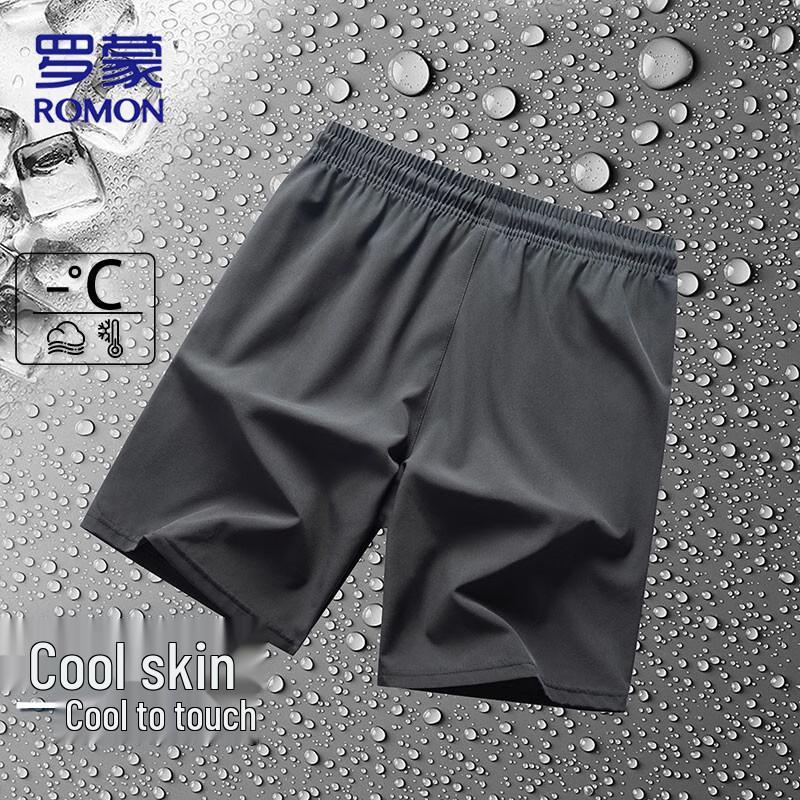 ROMON Men's Ice Silk Quick-Dry Sports Shorts